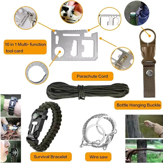 12-in-1 Survival Gear Kit for Men - Perfect Christmas, Birthday Gifts for Husband, Teen Boy, Boyfriend