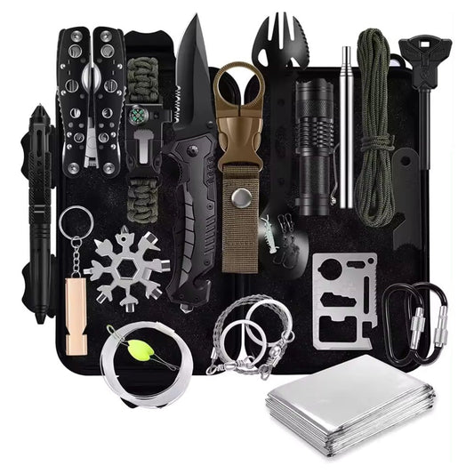 12-in-1 Survival Gear Kit for Men - Perfect Christmas, Birthday Gifts for Husband, Teen Boy, Boyfriend
